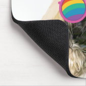 Pekingese Dog met harten Valentijnsdag Muismat (Hoek)