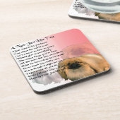 Pekingese Dog - Nan Poem Drankjes Onderzetter (Linkerzijde)