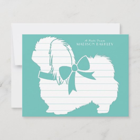 Pekingese Dog Puppy Bedankkaart (Voorkant)