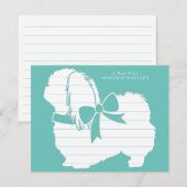 Pekingese Dog Puppy Bedankkaart (Voorkant / Achterkant)