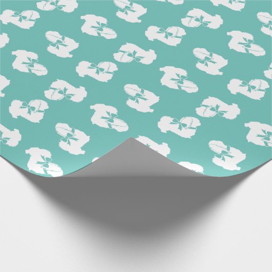 Pekingese Dog Puppy Cadeaupapier (Hoek)