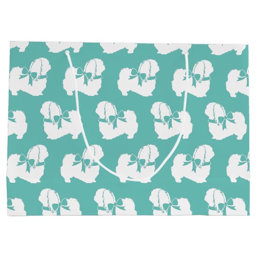 Pekingese Dog Puppy Groot Cadeauzakje (Achterkant)