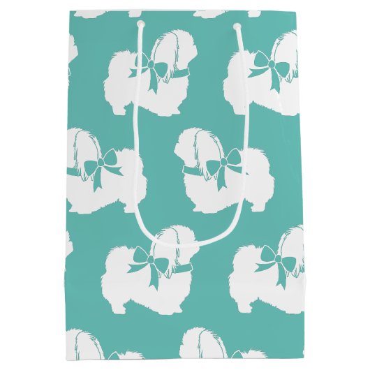 Pekingese Dog Puppy Medium Cadeauzakje (Achterkant)