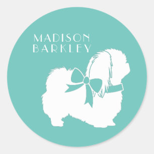 Pekingese Dog Puppy Ronde Sticker