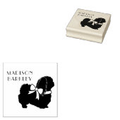 Pekingese Dog Puppy Rubberstempel (Gestempeld)