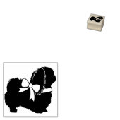 Pekingese Dog Puppy Rubberstempel (Gestempeld)