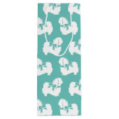 Pekingese Dog Puppy Wijn Cadeautas (Achterkant)