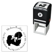 Pekingese Dog Puppy Zelfinktende Stempel (In situ)