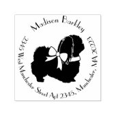 Pekingese Dog Puppy Zelfinktende Stempel (Design)
