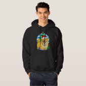 Pekingese Dog Santa Kerstboom Decor Hoodie (Voorkant volledig)