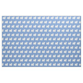 Pekingese Dog Silhouette Light Blue Stof (Fat Quarter)