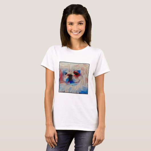 Pekingese Dog Tee Shirt (Voorkant volledig)