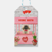 pekingese Dog Valentijnsdag Kissing Booth Cadeaulabel (Voorkant)