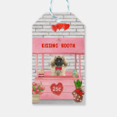 pekingese Dog Valentijnsdag Kissing Booth Cadeaulabel (Achterkant)