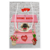 pekingese Dog Valentijnsdag Kissing Booth Medium Cadeauzakje (Voorkant)