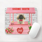 pekingese Dog Valentijnsdag Kissing Booth Muismat (Met muis)