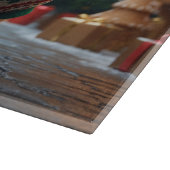 Pekingese Dogs Christmas Snow Holiday Snijplank (Hoek)