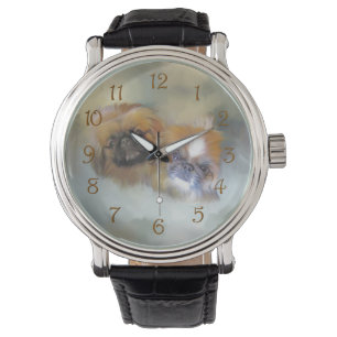 Pekingese Duo Horloge