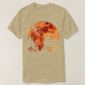 Pekingese en Moon Halloween Costume Pumpkin Dog L. T-shirt (Design voorkant)