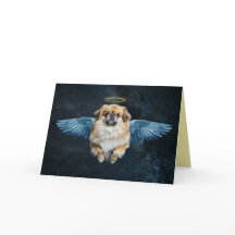 Pekingese Engel Condoleancekaart