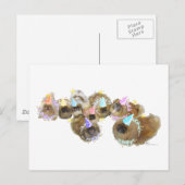 Pekingese Feestgroep Briefkaart (Voorkant / Achterkant)