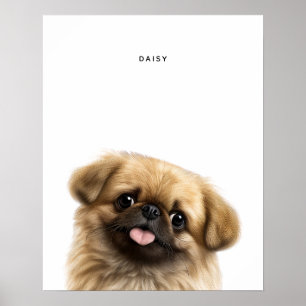 Pekingese gepersonaliseerde print