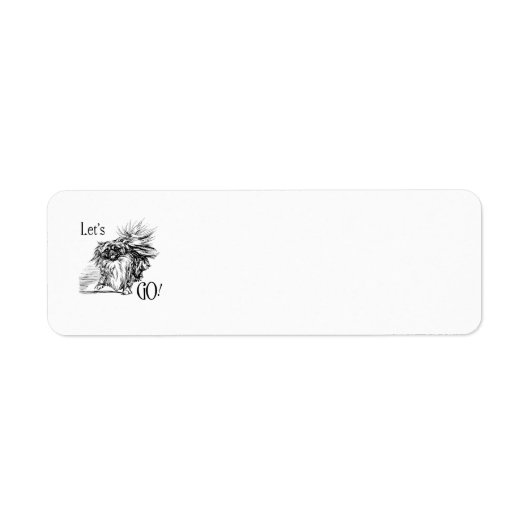 Pekingese Go Return Address Labels (Voorkant)