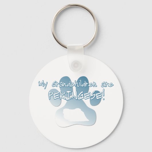 Pekingese Grandchildren Sleutelhanger (Voorkant)