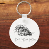Pekingese Gretige Eter Sleutelhanger (Voorkant)