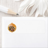 Pekingese Groep Ornament Etiket (Insitu)