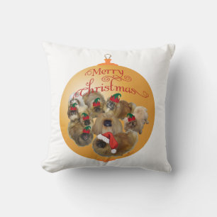 Pekingese Groepsornament Kussen