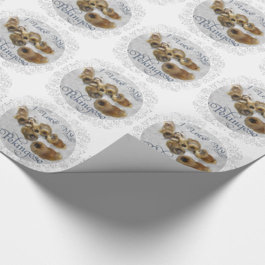 Pekingese Group Cadeaupapier (Hoek)