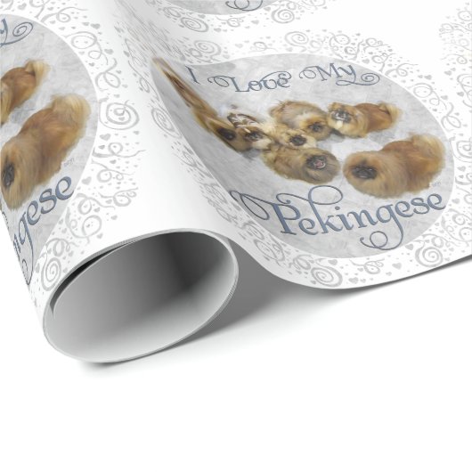 Pekingese Group Cadeaupapier (Rol Hoek)