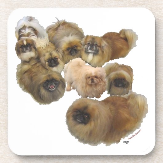 Pekingese Group Onderzetter (Voorkant)