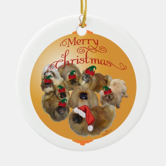 Pekingese Group Ornament (Voorkant)