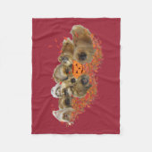 Pekingese Halloween Fleece Deken (Voorkant)