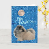 Pekingese Halloween Kaart (Gele Bloem)