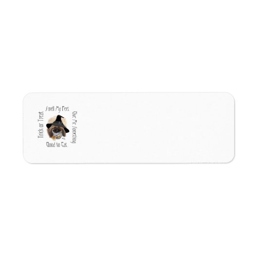 Pekingese Halloween Return Address Labels (Voorkant)