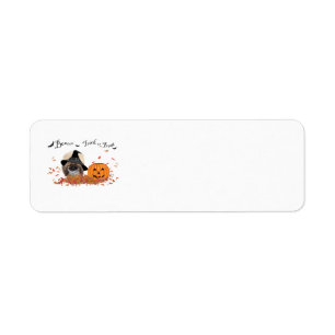 Pekingese Halloween Return Address Labels