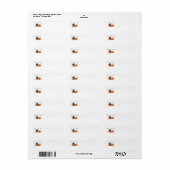 Pekingese Halloween Return Address Labels (Full Sheet)