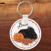 Pekingese Halloween Sleutelhanger (Voorkant)