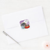 Pekingese Halloween Snoep Ronde Sticker (Envelop)