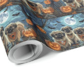 Pekingese Halloween Spoken Cadeaupapier (Rol Hoek)