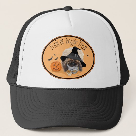 Pekingese Halloween Trucker Pet (Voorkant)