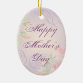 Pekingese Heart mama Keramisch Ornament (Achterkant)