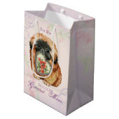 Pekingese Hearts Mama Medium Cadeauzakje (Achterkant Gekanteld)