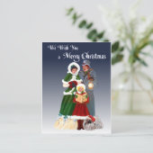 Pekingese Holiday Design Feestdagenkaart (Staand voorkant)