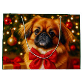Pekingese Holiday  Groot Cadeauzakje (Achterkant)