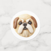 Pekingese Hond 3D Geïnspireerd Confetti (Kleine voorkant)