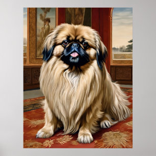 Pekingese - Hond Art Print